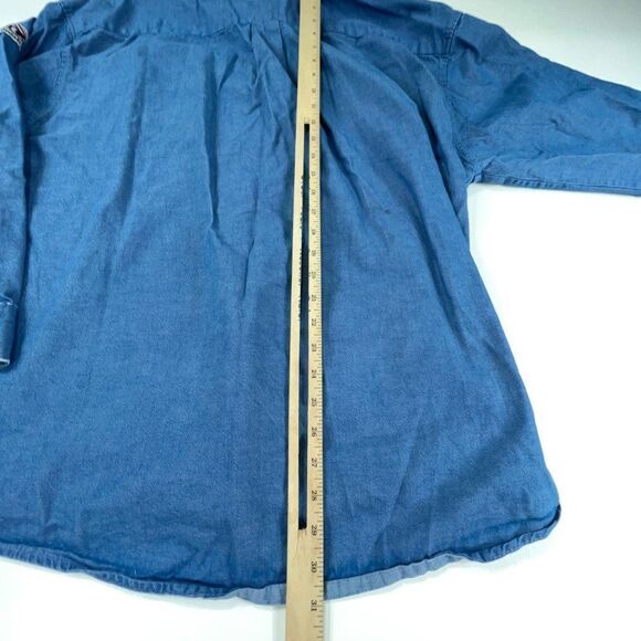 Bulwark Flame Resistant Shirt Mens XXL-RG Blue Denim Button Down ARC Rating 7.7 - Picture 9 of 13